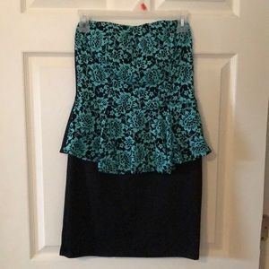 Strapless bodycon dress